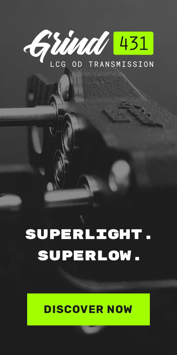 Flatgekko™ Grind 431 LCG OD Transmission. Superlight. Superlow.